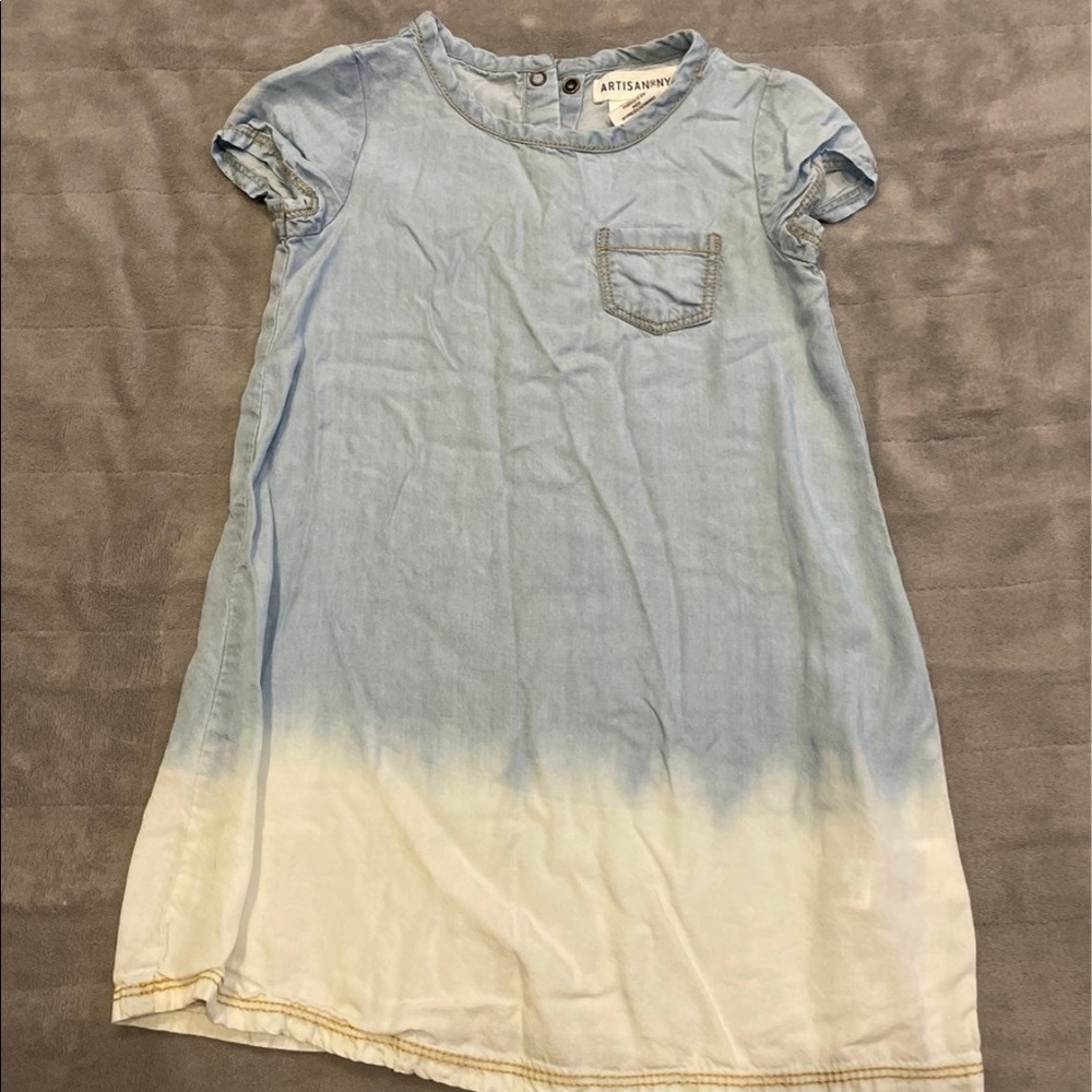 Girls denim style fade dress 4T- Artisan NY